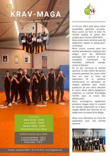 Magazine Krav Maga ESF77